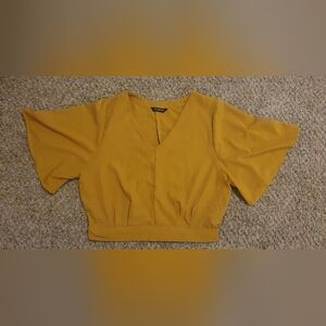 Mustard Crop Top